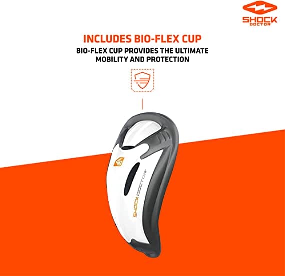 Includes Bio-Flex Cup - Bio-Flex Cup Provides the Ultimate Mobility and Protection from Shock Doctor