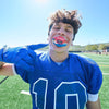 Youth Football Player Wearing Shock Doctor Bazooka Joe Max AirFlow Football Mouthguard