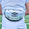 Lifestyle Image of Youth Football Player Wearing Shock Doctor Showtime Iridescent Lux Back Plate