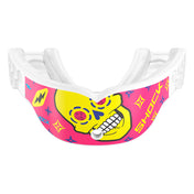 Shock Doctor Gel Max Power Print Mouthguard - Pink Lux Skull - Front  View