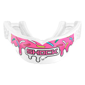 Shock Doctor Gel Max Power Print Mouthguard - White/Pink Sprinkle Drip - Front View