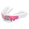 Shock Doctor Gel Max Power Print Mouthguard - White/Pink Sprinkle Drip - Front Angle View