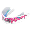 Shock Doctor Trash Talker White/Pink Sprinkle Drip Mouthguard - Front Angle View