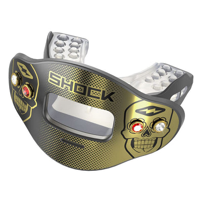 Shock Doctor 3D Skull Jewel Eyes Max AirFlow Football Lipguard - Front Angle View