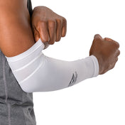 Shock Doctor Showtime Grip Sleeve - White - On Model - Sliding Sleeve Over Arm