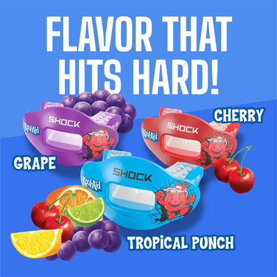 Flavor That Hits Hard! - Avail in the Following Kool-Aid Flavors: Cherry, Grape, and Tropical Punch