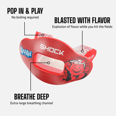 Kool-Aid Max Airflow Tech Callouts (Cherry Flavor): 1) Pop In & Play - No boiling required 2) Blasted With Flavor - Explosion of flavor while you hit the fields 3) Breathe Deep - Extra-large breathing channel