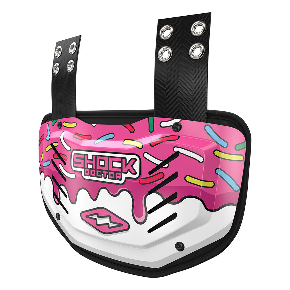 Shock Doctor Showtime White/Pink Sprinkle Drip Back Plate