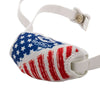 Shock Doctor Showtime Chin Strap Cover - Stars and Stripes Red/White/Blue - Detail View