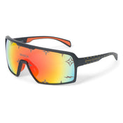 Shock Doctor Showtime Sunglasses - Black Frame & Orange Lenses - Three Quarter View