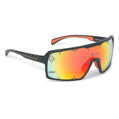 Shock Doctor Showtime Sunglasses - Black Frame & Orange Lenses - Hero View