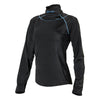 Shock Doctor Women's Ultra Compression Hockey Long Sleeve Shirt With Integrated Neck Guard - Black - Front View