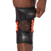 Shock Doctor NRG Knee Over Wrap with Stays with Spring Hinges - On Model - Tightening Top Knee Wrap for Ideal Fit