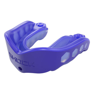 Shock Doctor Gel Max Mouthguard - Blue - Front Left Angle View