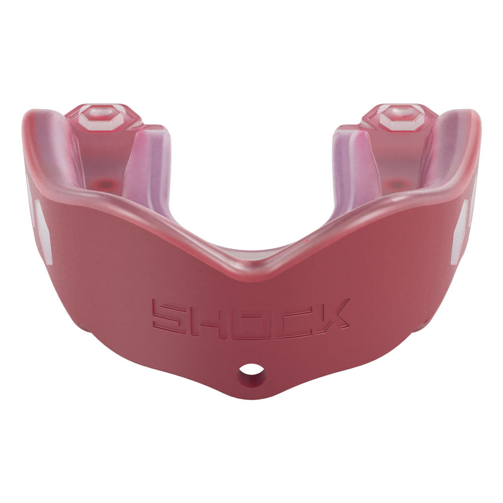 Shock Doctor Gel Max Mouthguard - Maroon Red - Front View