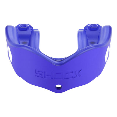 Shock Doctor Gel Max Flavor Fusion Mouthguard  - Blue Raspberry Flavor  - Front View