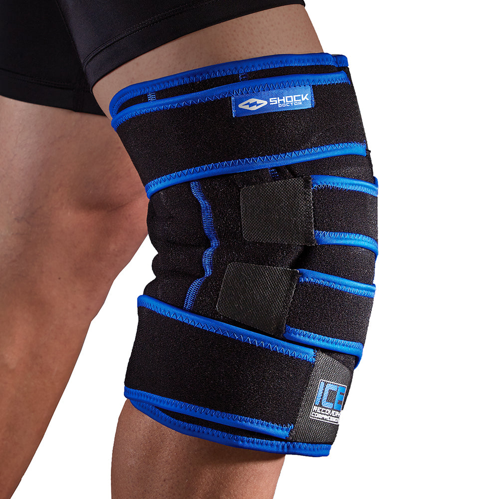 Shock Doctor Ice Recovery Compression Knee Wrap - Front Hero View