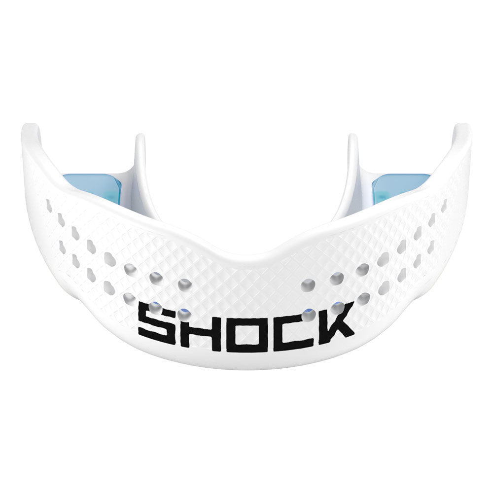 Shock Doctor Trash Talker Slim Fit White Mouthguard - Front View