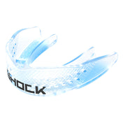 Shock Doctor Clear Trash Talker Basketball Mouthguard - Front Left Angle View