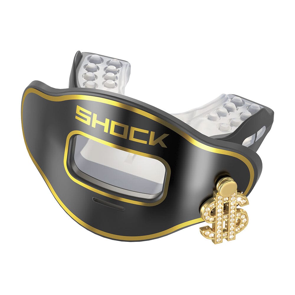 Shock Doctor Protège Dents pour appareils Braces Single/Double Bleu ou Rose  - pour Enfants - Concu pour Faire du Sport: Rugby, MMA, Boxe, Lacrosse