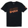 Shock Doctor Disrupt Short Sleeve T-Shirt - Black/Orange - Front View of Shirt