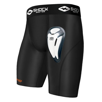 Shock Doctor 230 Core Long Compression Pants with Bio-Flex Cup (Youth L) 