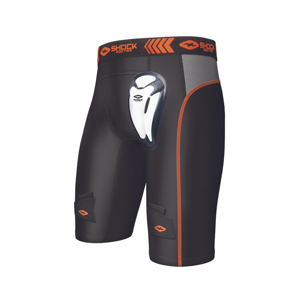  Shock Doctor Men's Impact & Compression Shorts with Carbon  Athletic Cup, Moisture Wicking Vented Protection, Adult Size : Jock Straps  : Clothing, Shoes & Jewelry