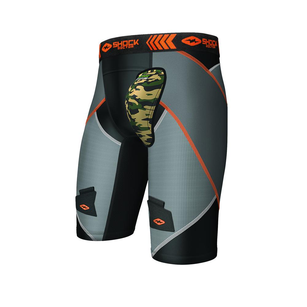 Shock Doctor 235 Compression Short w/AirCore Hard Cup Boys - Black :  : Sports, Fitness & Outdoors