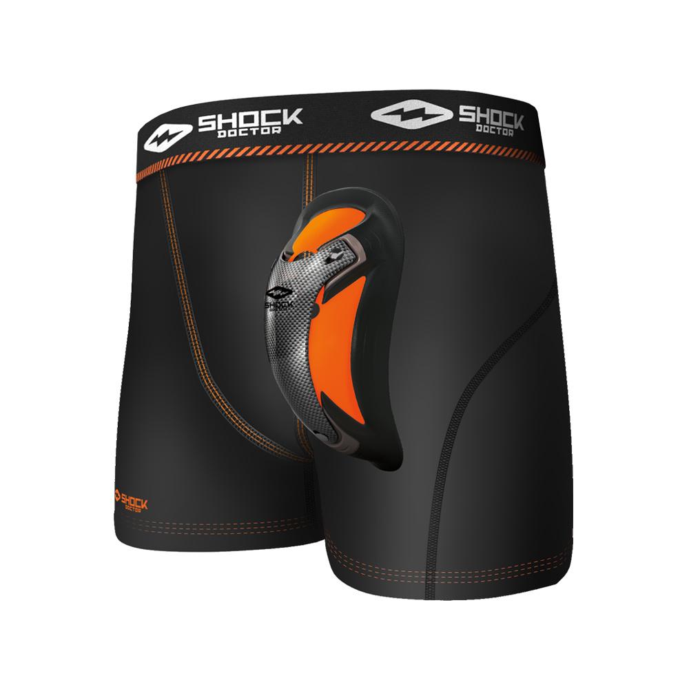Shock Doctor Adult Ultra Pro Compression Shorts w/ Ultra Carbon FlexCup -  Black